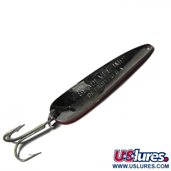 Eppinger Dardevle Seadevle Imp Blinker, Rot / Weiß, 28g, Vintage, #0268