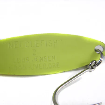 Luhr Jensen Needle fish 2 Schlepplöffel, Gelb / Rot, 3g, Einzelhaken, #0372