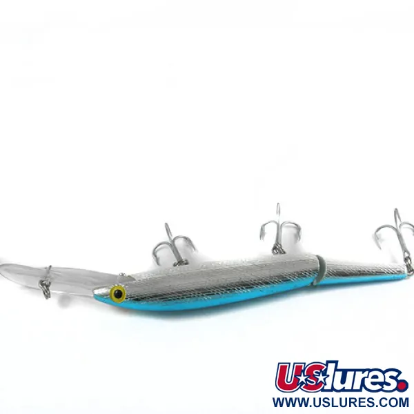 Rebel Spoonbill Minnow Jointed Wobbler, Silber/Blau, 21g, Geteilt, #0397