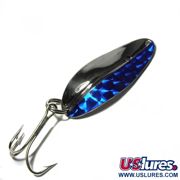 Toddco Main liner Blinker, Nickel / Blau, 11g, Mid-Century, #0412