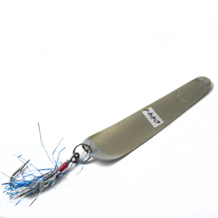 Kausch 14 Schlepplöffel, Nickel / Blau, 3,7g, Tinsel-Haken, #0441