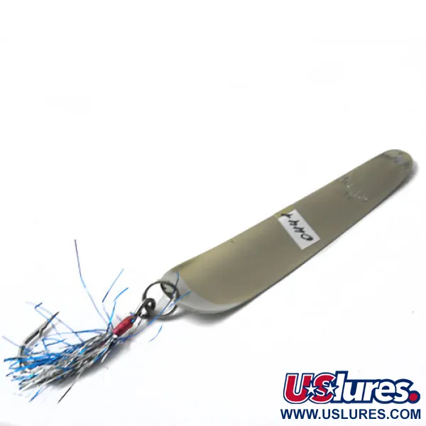 Kausch 14 Schlepplöffel, Nickel / Blau, 3,7g, Tinsel-Haken, #0441