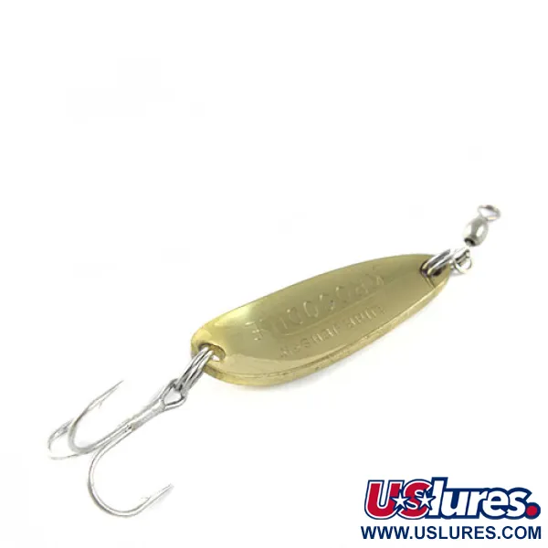 Luhr Jensen Krocodile Blinker, Gold / Orange / Grün, 9g, vergoldet, #0493