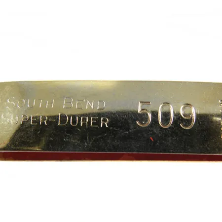 South Bend Super-Duper 509 Blinker, Gold / Rot, 11g, Vergoldet, #0507