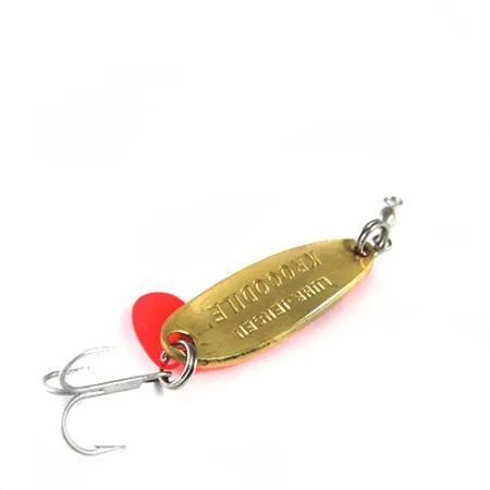 Luhr Jensen Krocodile Blinker, Orange/Messing/Hologramm, 9g, #0508