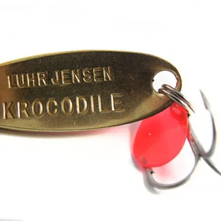Luhr Jensen Krocodile Blinker, Orange/Messing/Hologramm, 9g, #0508