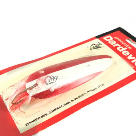 Eppinger Weedless Dardevle Blinker, Rot/Weiß, 28g, Krautschutz, #0514