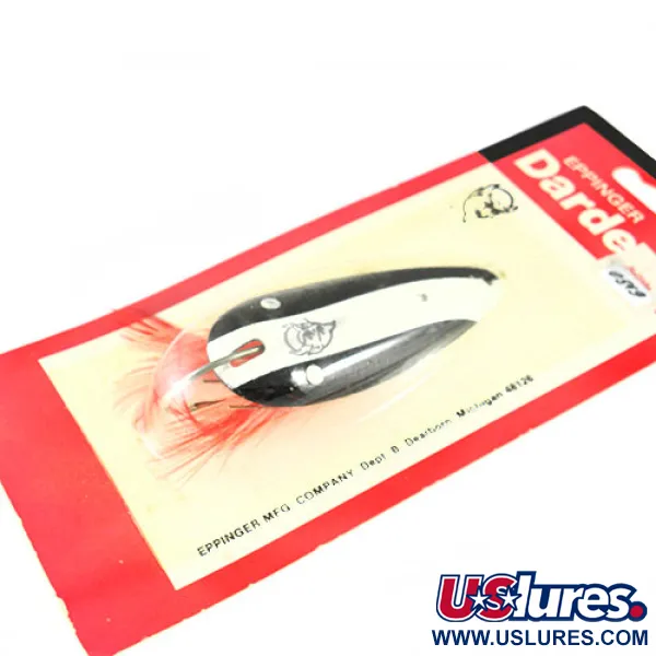 Eppinger Weedless Dardevlet Blinker, Schwarz/Weiß, 21g, krautfrei, #0542