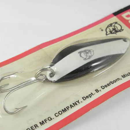 Dardevle Devle Dog Blinker, Black / White, 14g, Vintage, #0520