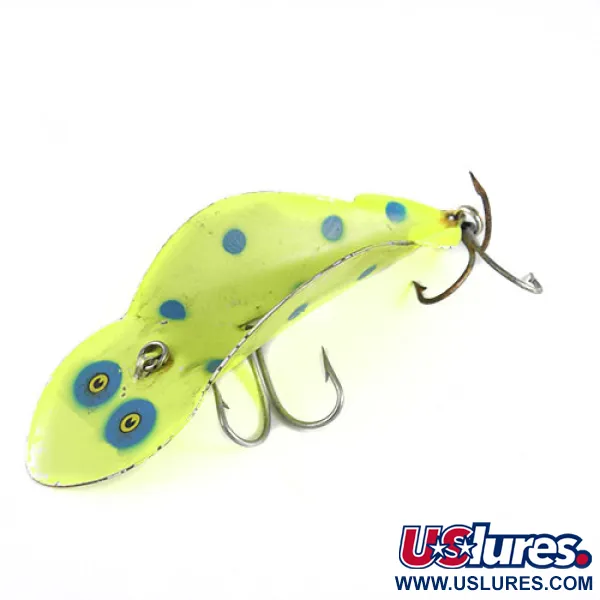 Buck Perry Spoonplug Köder, Gelb / Blau, 21g, Tiefenkontrolle, #0580