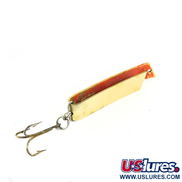 South Bend Super-Duper 509 Löffelköder, Gold/Rot, 11g, Vintage, #0599