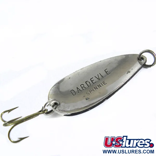 Dardevle Spinnie Blinker, Schwarz/Weiß, 6g, Klassisches Design, #0639