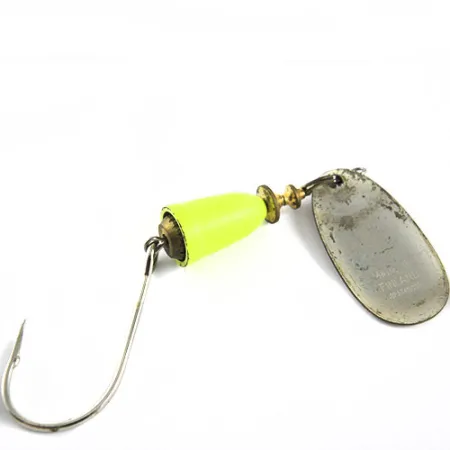 Blue Fox Super Vibrax 3 Spinner, Silber/Fluo-Grün, 8.4g, Einzelhaken, #0660