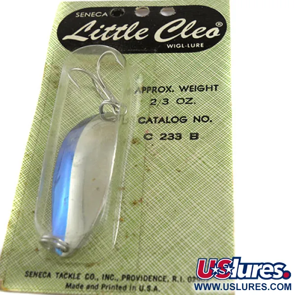 Seneca Little Cleo (Hula Girl) Blinker, Nickel / Blau, 18g, #0673