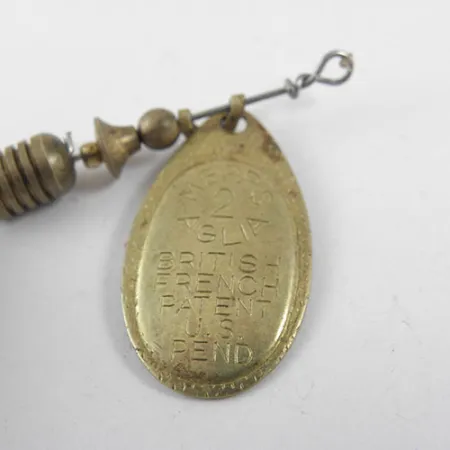 Mepps Aglia 2 Dressed Spinner, Messing, 4,7g, Federdrilling, #0714