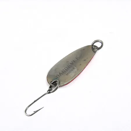 Dardevle Midget Trout Blinker, Rot/Weiß, 2,5g, Nickel-Rückseite, #0731