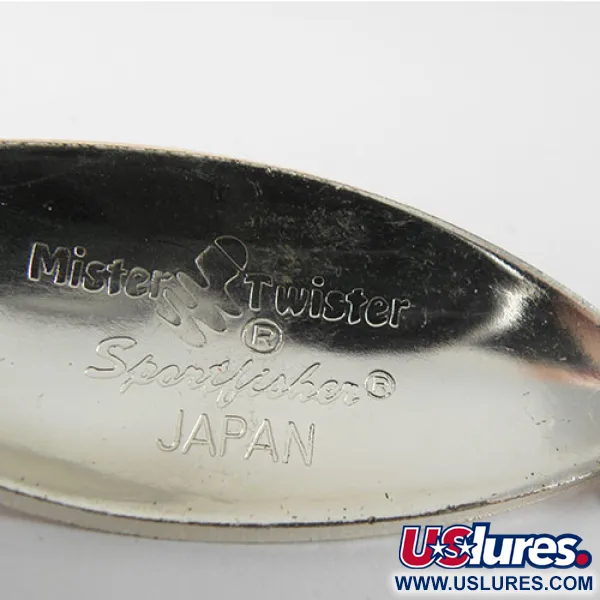 Mister Twister Shelby Sportfisher Blinker, Nickel / Orange, 22g, #0752