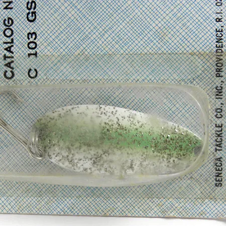 Seneca Little Cleo (Hula Girl) Blinker, Weiß/Grün/Glitz., 10g, #0803