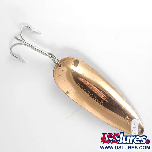 Eppinger Dardevle Blinker, Rot / Weiß, 28g, Kupfer-Rückseite, #0809