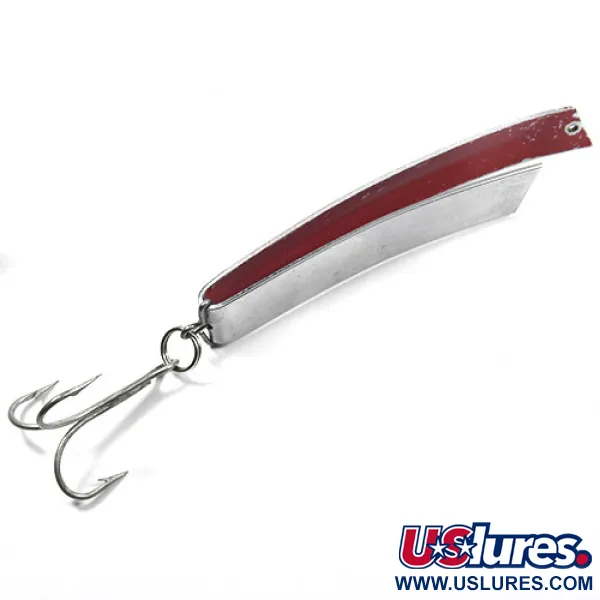 South Bend Super-Duper 516 Blinker, Nickel / Rot, 18g, Vintage, #0864