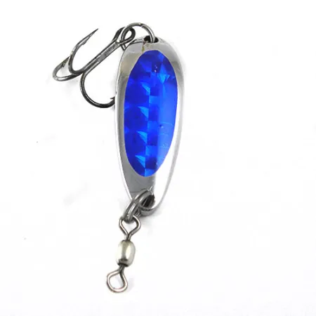 Luhr Jensen Krocodile Blinker, Nickel/Blau, 9g, Prismatisch, #0872