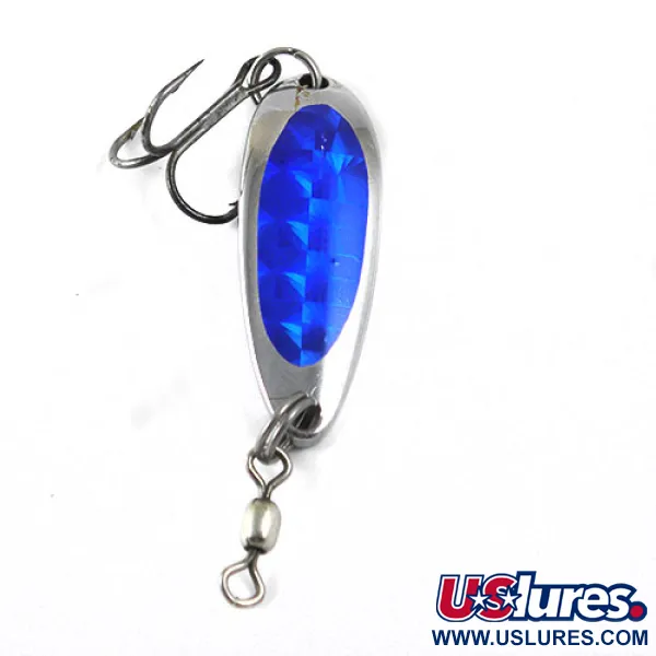 Luhr Jensen Krocodile Blinker, Nickel/Blau, 9g, Prismatisch, #0872