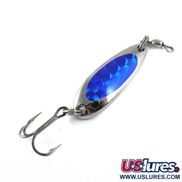 Luhr Jensen Krocodile Blinker, Nickel/Blau, 9g, Prismatisch, #0872