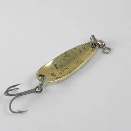 Luhr Jensen Krocodile Blinker, Gold / Violett, 9g, Weitwurf, #0873