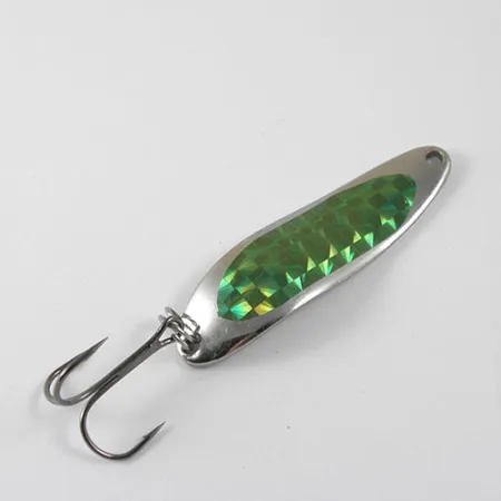 Dardevle Cop-E-Cat 7300 Blinker, Nickel/Grün, 10g, Wabendesign, #0874