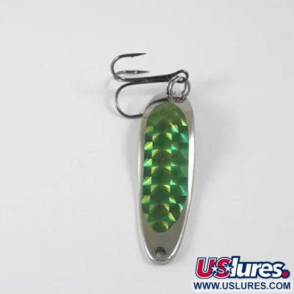 Dardevle Cop-E-Cat 7300 Blinker, Nickel/Grün, 10g, Wabendesign, #0874