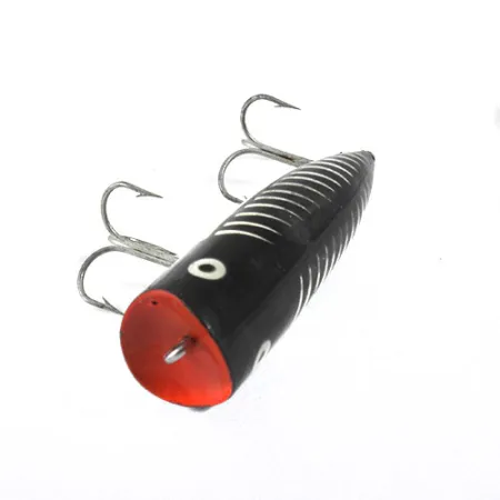 Heddon Chugger Spook Popper, Schwarz/Weiß/Rot, 14g, Topwater, #0875