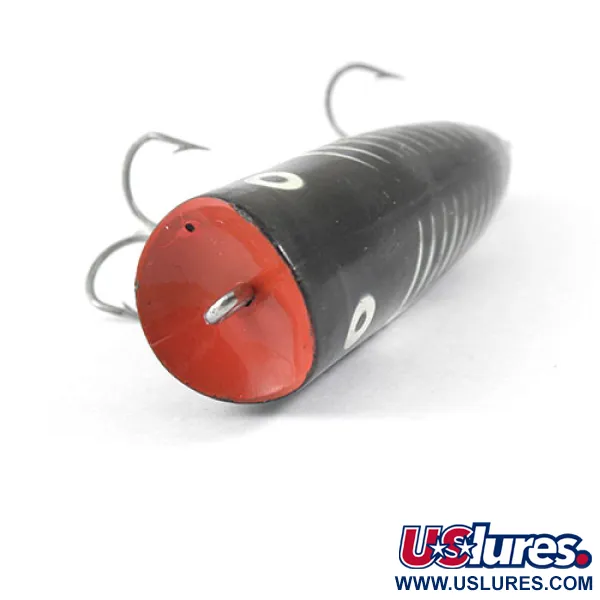 Heddon Chugger Spook Popper, Schwarz/Weiß/Rot, 14g, Topwater, #0875