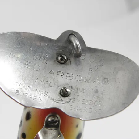 Fred Arbogast Jitterbug Oberflächenköder, Tiger, 10g, Vintage, #0880