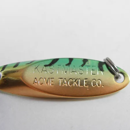 Acme Kastmaster Blinker, Fire Tiger, 3,5g, poliertes Messing, #0882