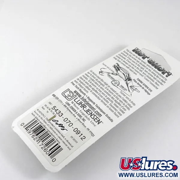 Luhr Jensen Hot Shot 70 Wobbler, Black Scale, 1,6g, Vintage, #0885