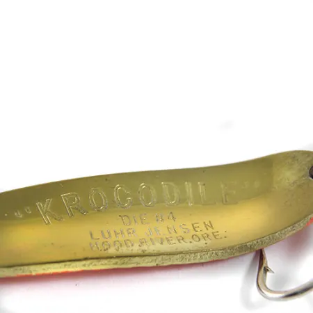 Luhr Jensen Krocodile Die #4 Blinker, Orange/Messing, 17g, #0914