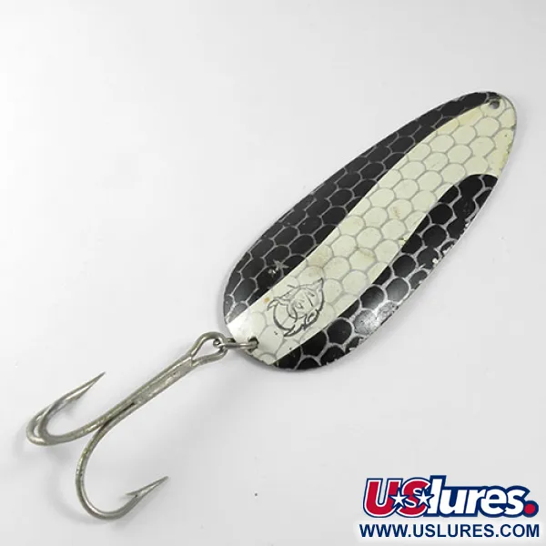 Dardevle Huskie Junior Blinker, Schwarz/Weiß/Nickel, 58g, #0919