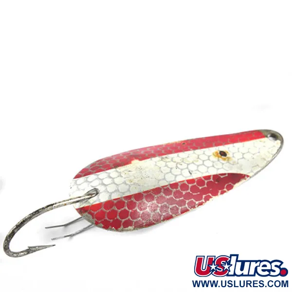 Weedless Dardevle Dardevlet Blinker, Rot/Weiß/Nickel, 19g, #0940