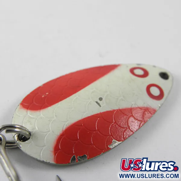 Wright & McGill Pay-Master Blinker, Rot/Weiß/Nickel, 7g, Vintage, #0941