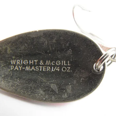 Wright & McGill Pay-Master Blinker, Rot/Weiß/Nickel, 7g, Vintage, #0941