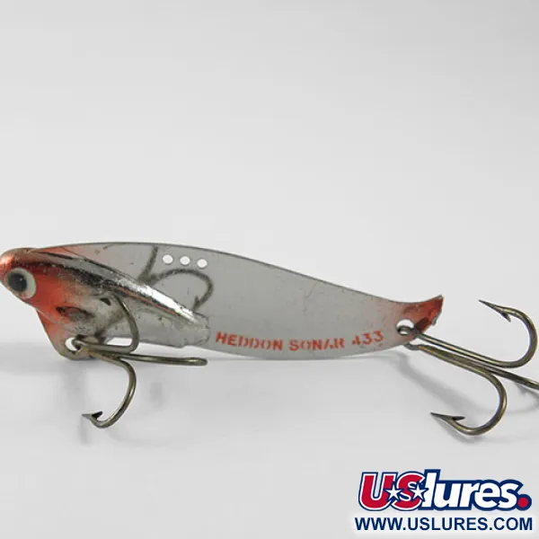 Heddon Sonar 433 Blade-Lure, Nickel / Rot, 14g, USA-Modell, #0945