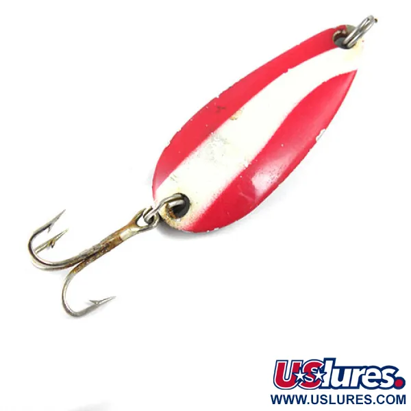 Moriyama Blinker, Rot / Weiß / Nickel, 7,5g, Vintage-Klassiker, #0946