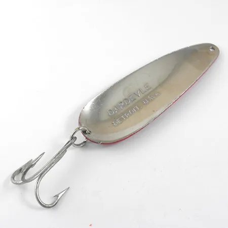 Eppinger Dardevle Blinker, Rot/Weiß/Nickel, 28g, #0969