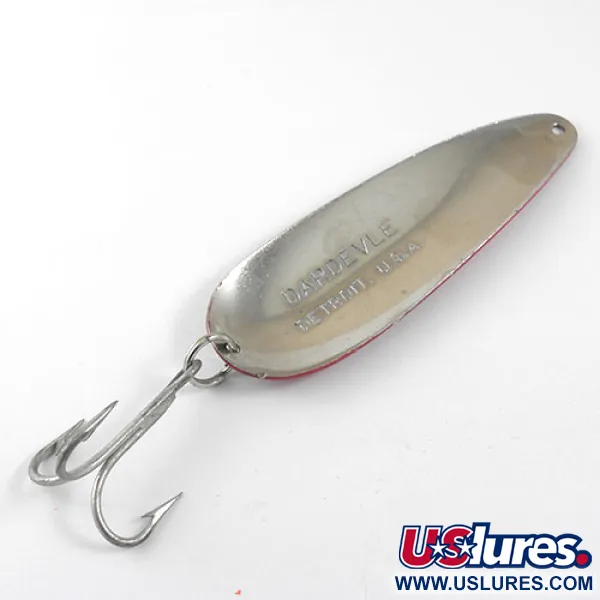 Eppinger Dardevle Blinker, Rot/Weiß/Nickel, 28g, #0969