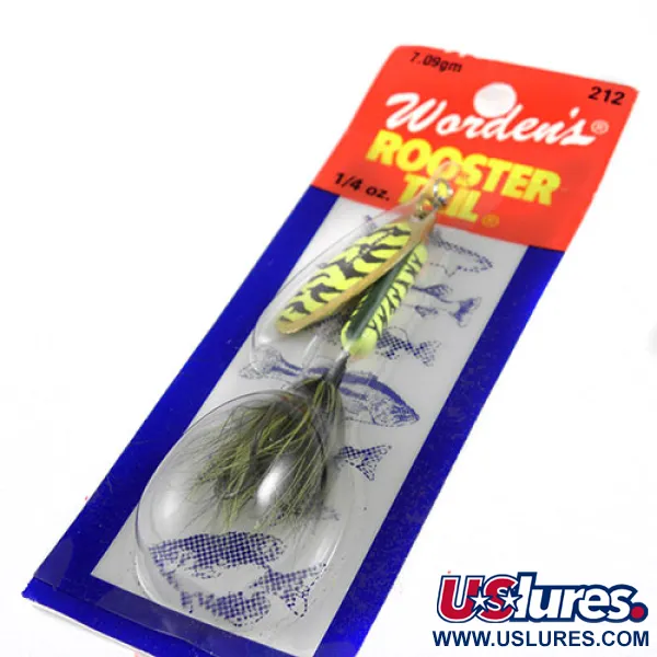 Worden’s Original Rooster Tail Spinner, Tiger, 7g, Hechelschwanz, #0970