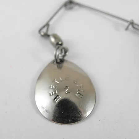 Johnson Beetle Spin Spinnerbait, Nickel/Schwarz, 9g, gerippt, #0980