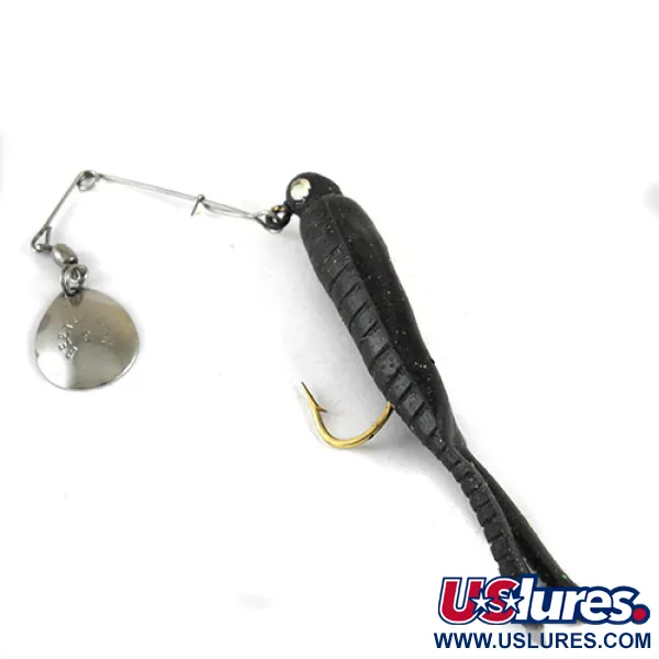 Johnson Beetle Spin Spinnerbait, Nickel/Schwarz, 9g, gerippt, #0980
