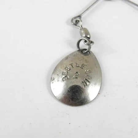 Johnson Beetle Spin Spinnerbait, Nickel / Schwarz, 3.5g, USA, #0981