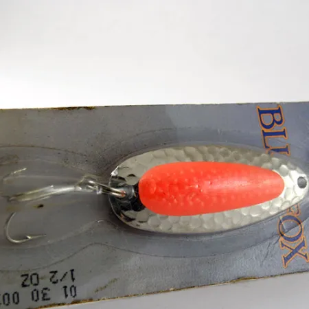 Blue Fox Pixee Blinker, Nickel / Orange, 14g, Eisack-Einsatz, #1008