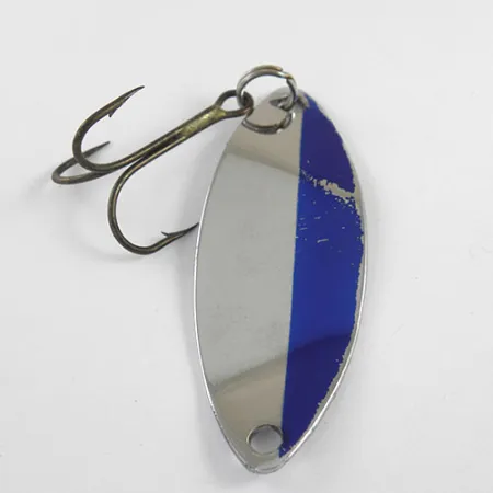 Happiness Is bait HI spoon Blinker, Nickel / Blau, 15g, Vintage, #1029
